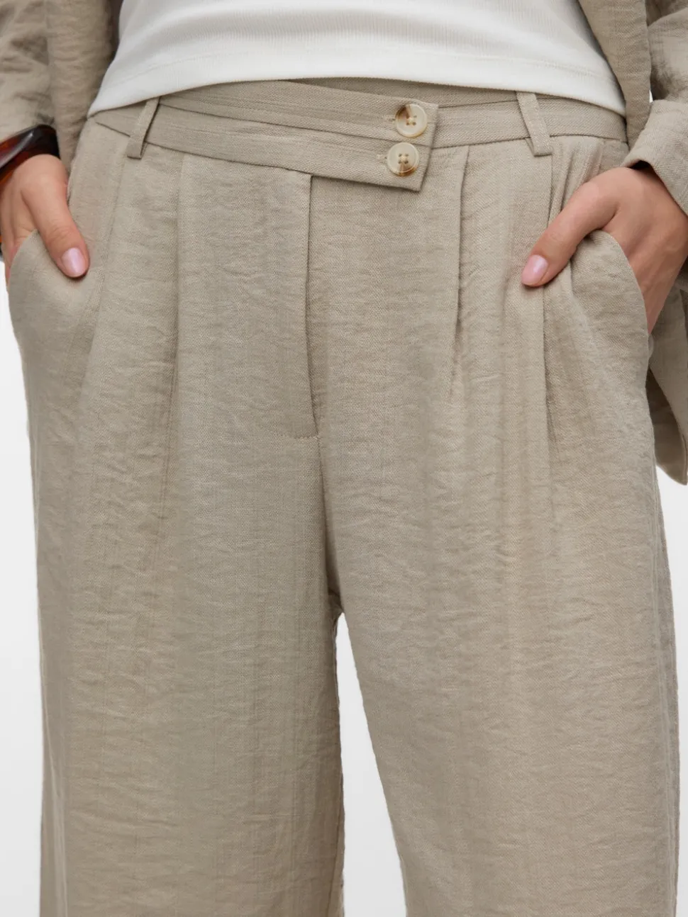 AWBRAELYN Mid waist Broek