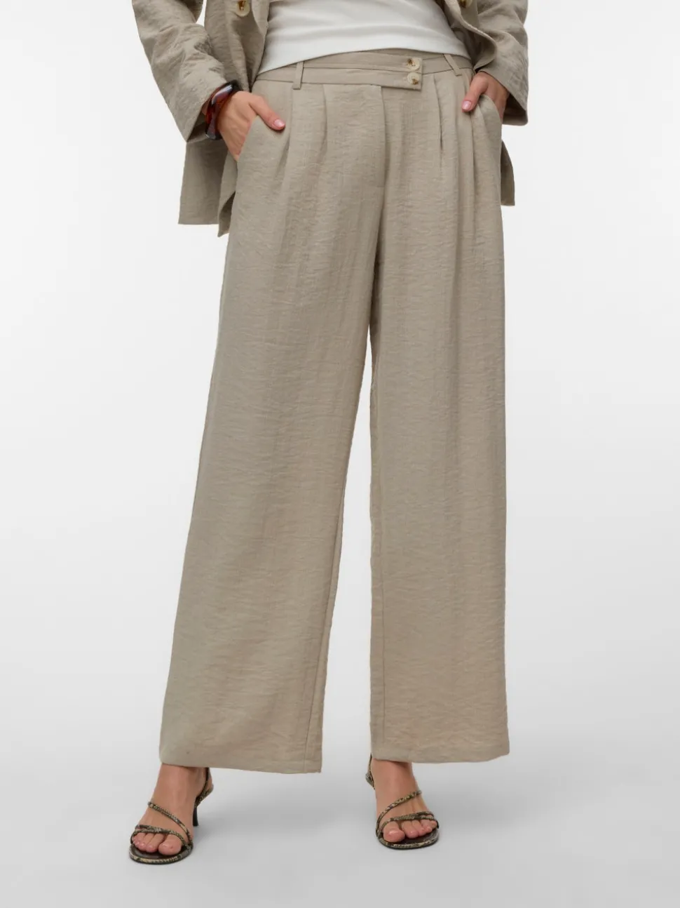 AWBRAELYN Mid waist Broek