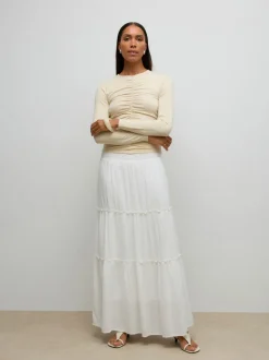 AWKEELEY High waist Lange rok