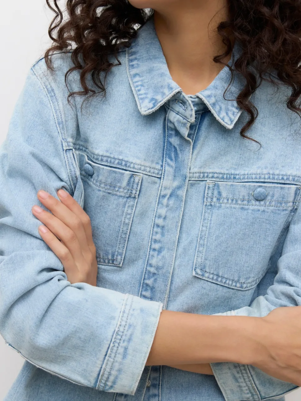 AWNIKITA Denim overhemd