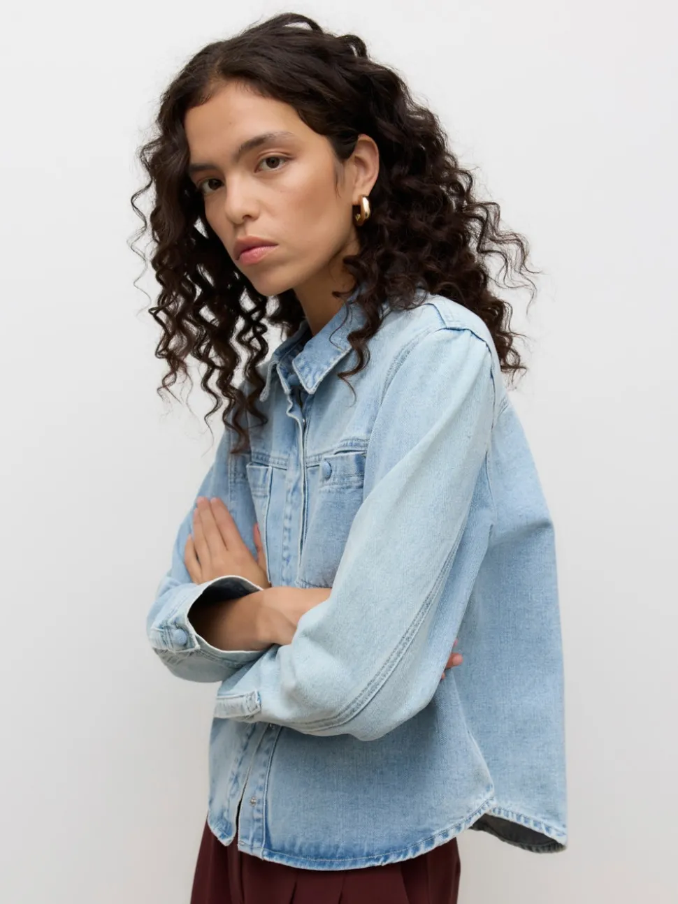AWNIKITA Denim overhemd
