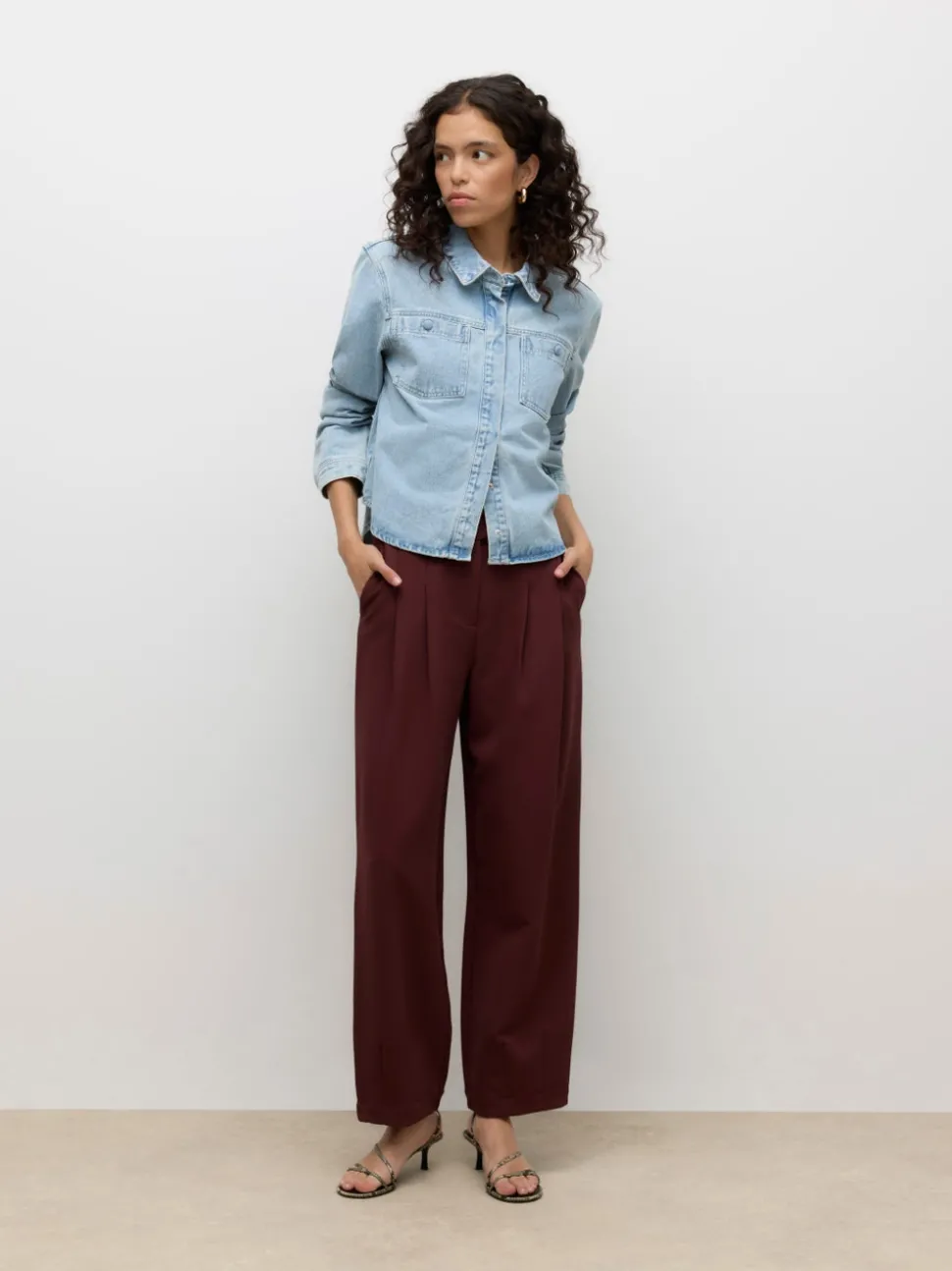 AWNIKITA Denim overhemd