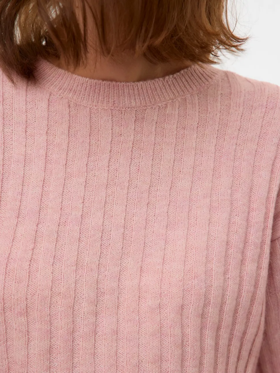 Cropped fit O-hals Pullover