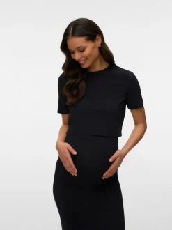 Cropped fit O-hals Top
