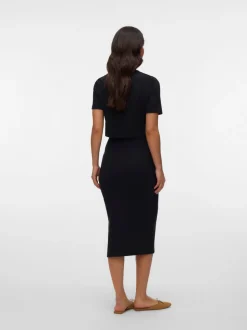 Cropped fit O-hals Top