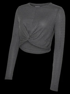 Cropped fit O-hals Top