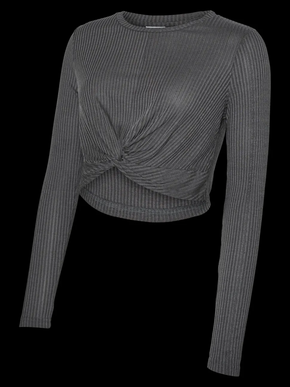 Cropped fit O-hals Top
