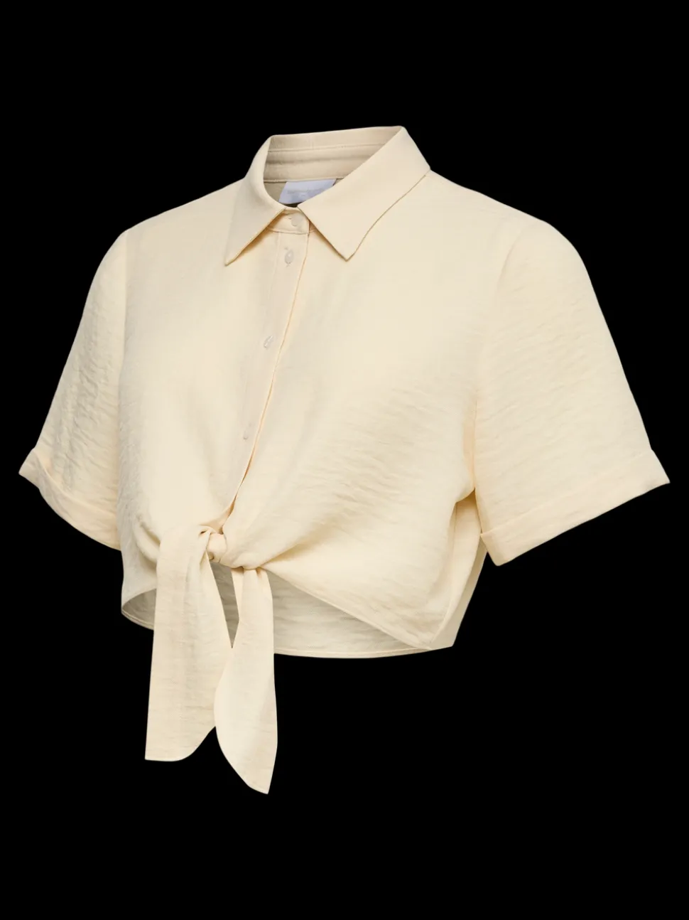 Cropped fit Overhemd kraag Top