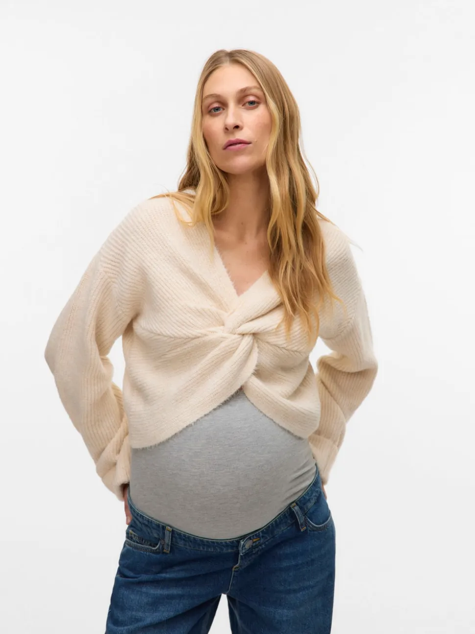 Gebreide Zwangerschaps-pullover