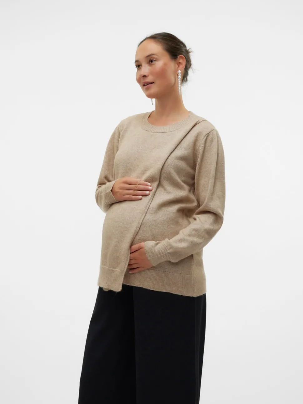 Gebreide Zwangerschaps-pullover
