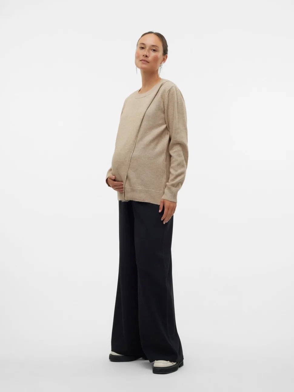 Gebreide Zwangerschaps-pullover