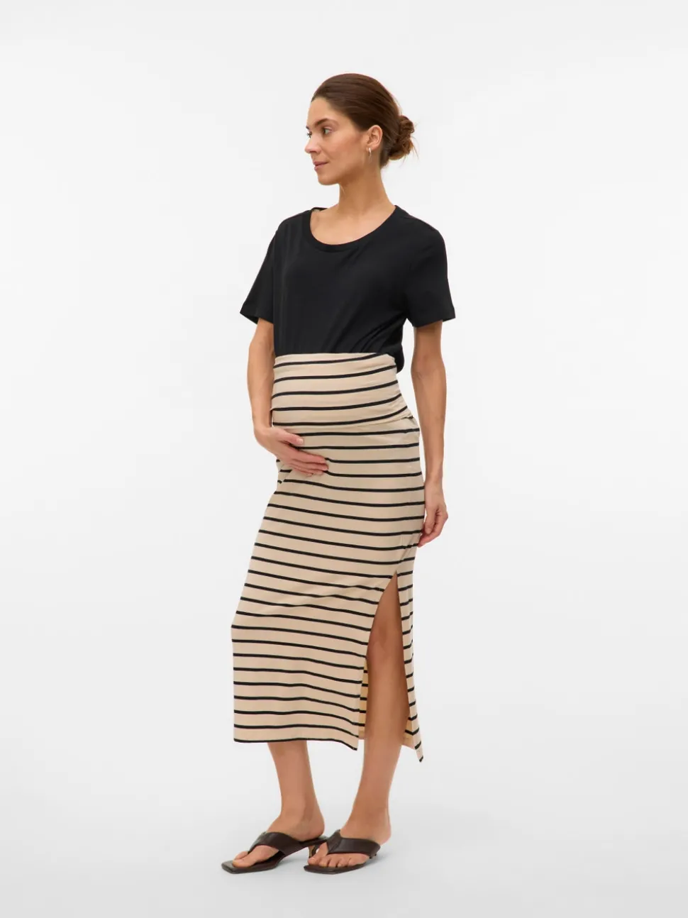 High waist Lange rok