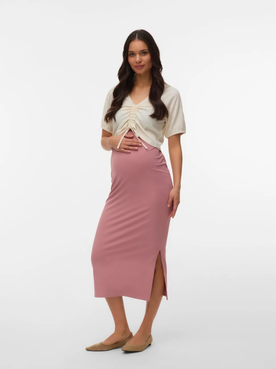 High waist Lange rok