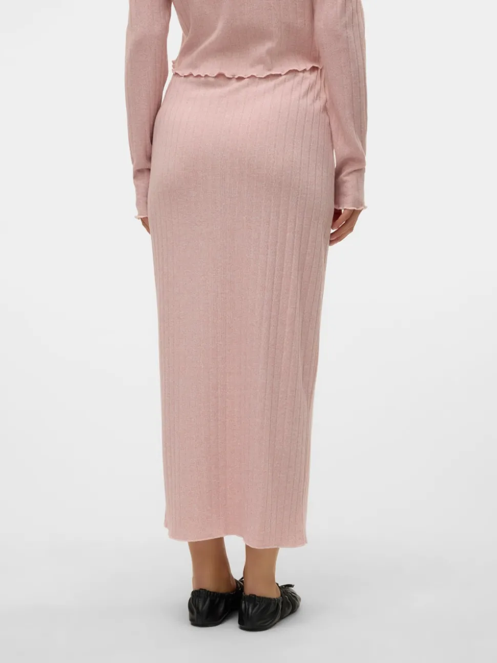 High waist Midi-rok