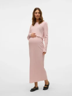High waist Midi-rok