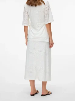 High waist Midi-rok