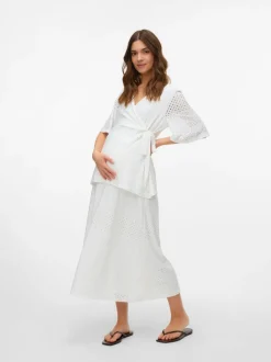 High waist Midi-rok