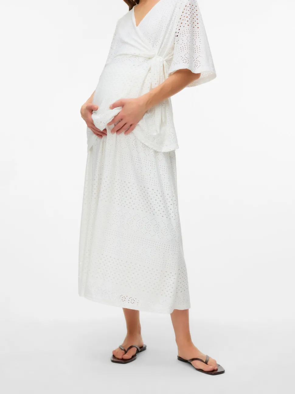 High waist Midi-rok