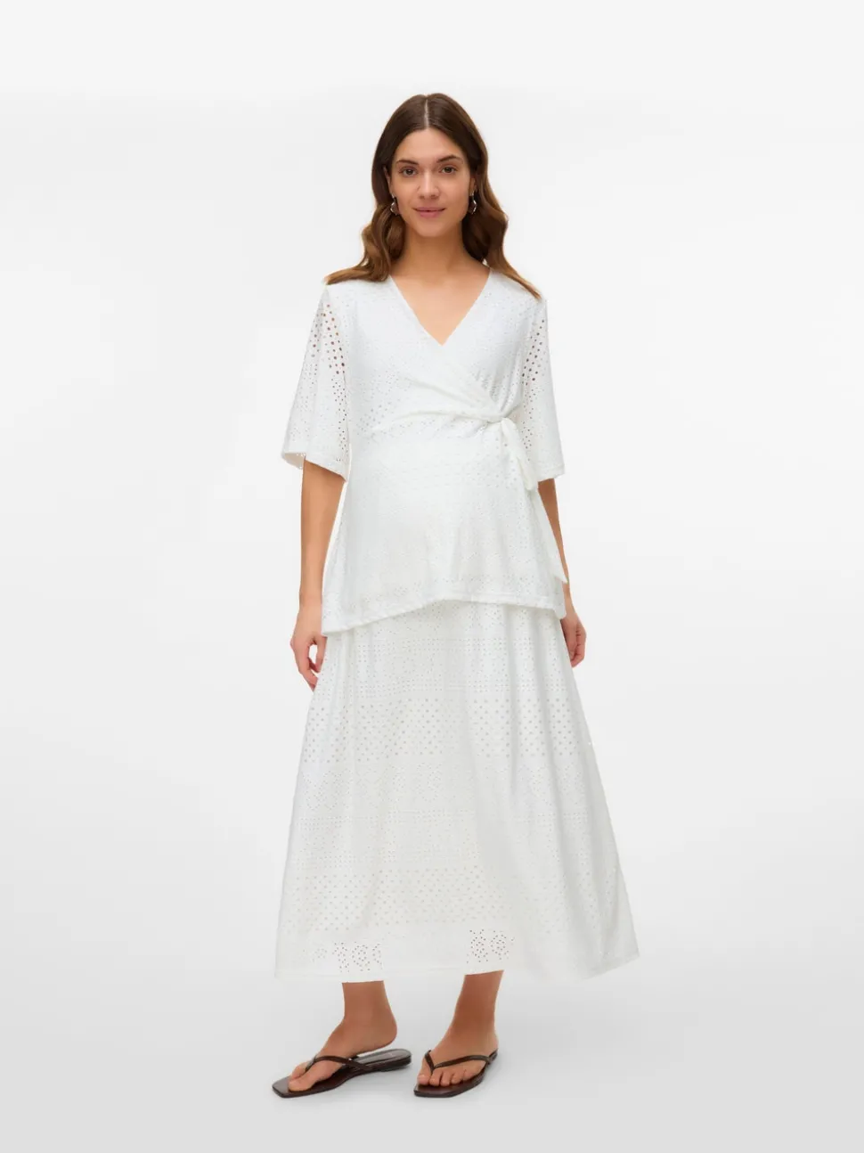 High waist Midi-rok