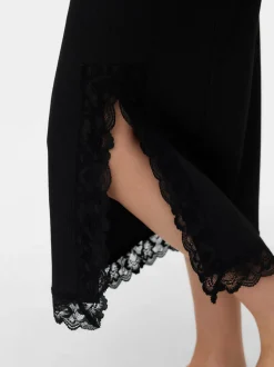High waist Midi-rok