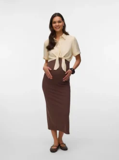High waist Lange rok
