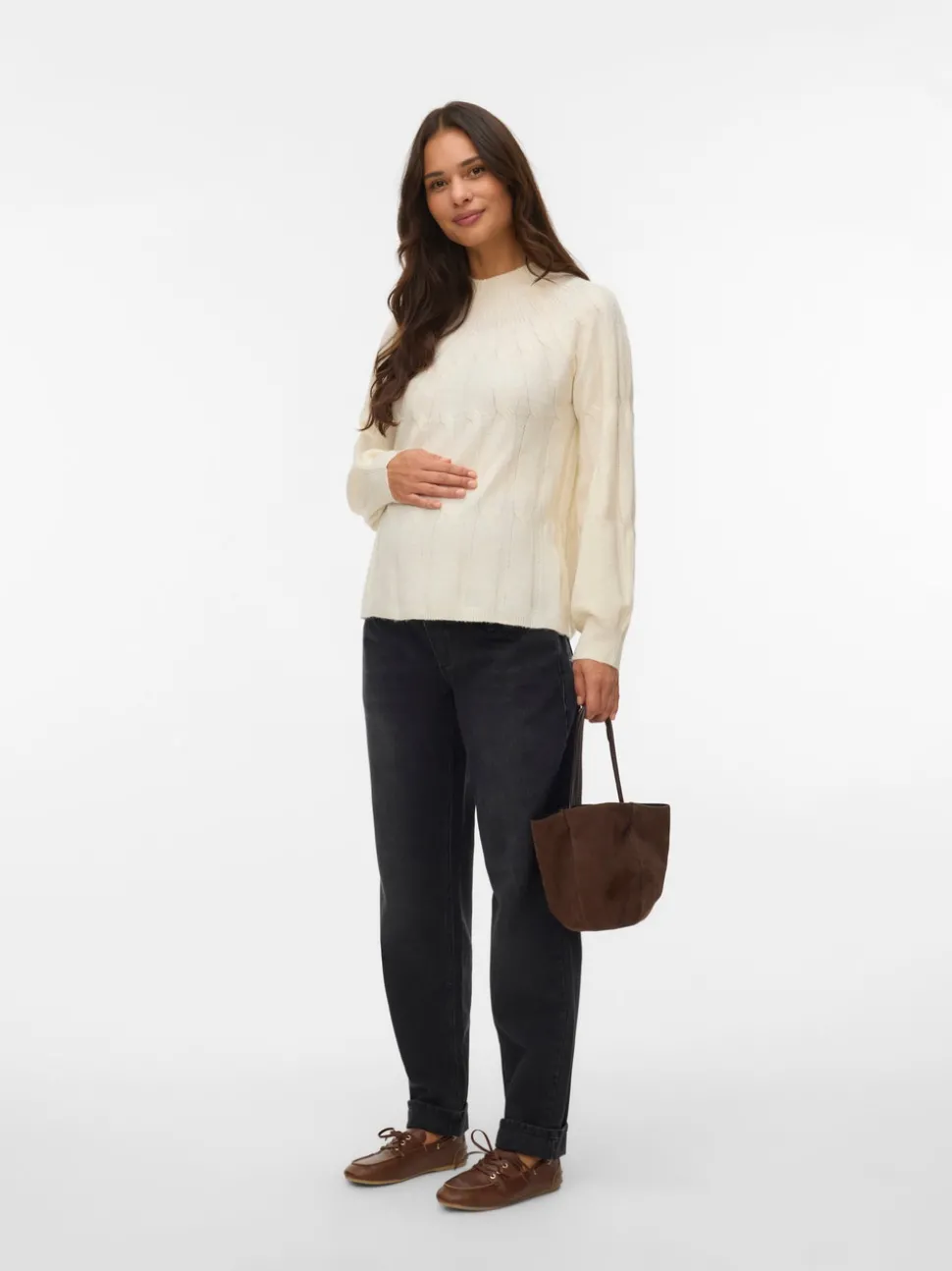 Regular fit Hoge hals Pullover