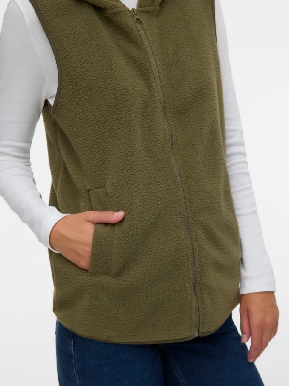 Regular fit Hoodie Gebreid gilet