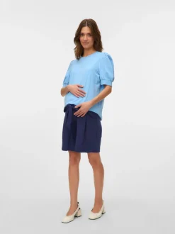 Regular fit O-hals Ballonmouwen T-shirts