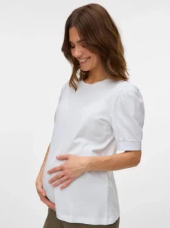 Regular fit O-hals Ballonmouwen T-shirts