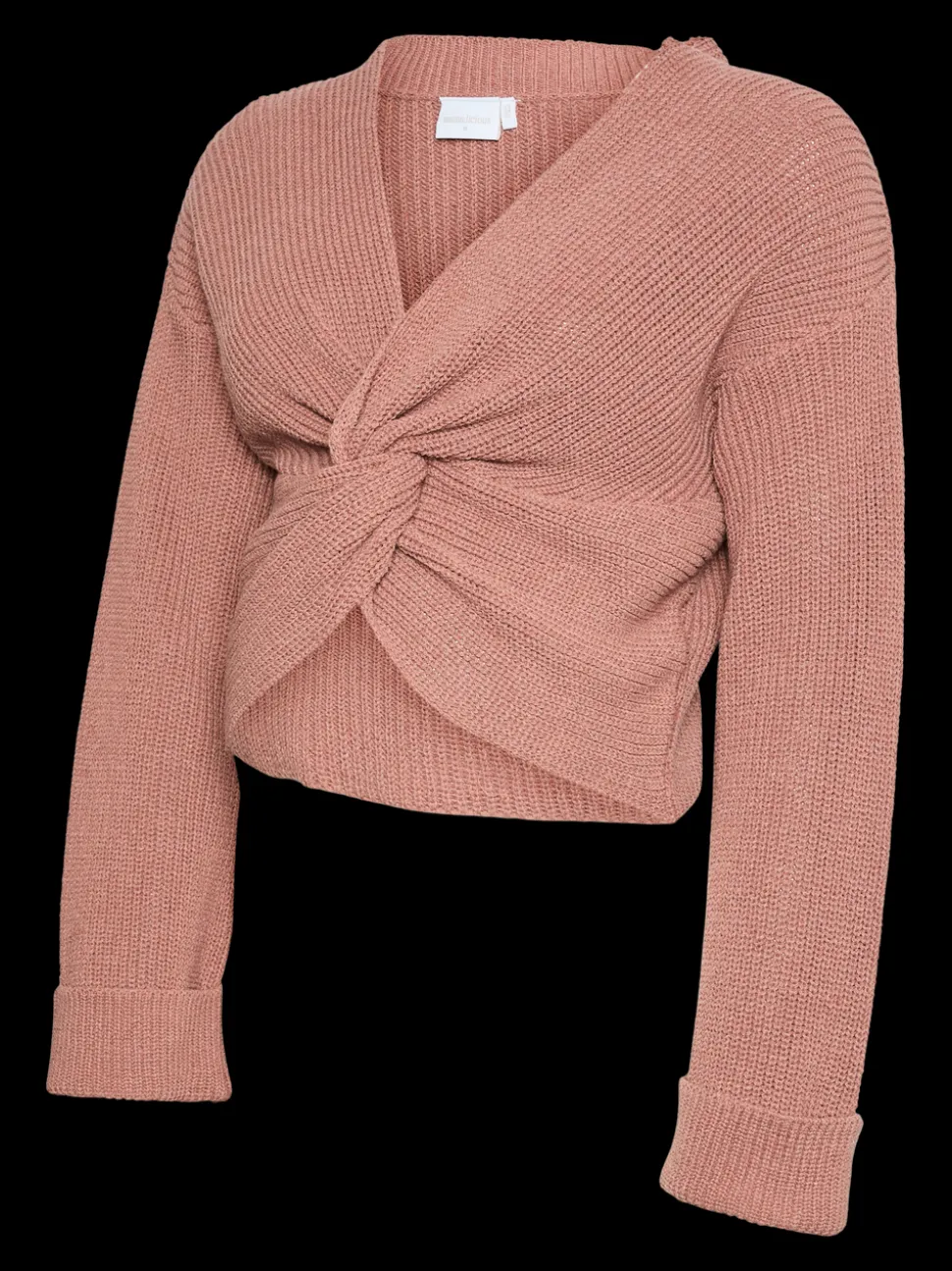 Regular fit V-Hals Mouwuiteinden met omslag Verlaagde schoudernaden Pullover
