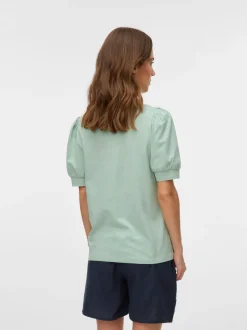 Regular fit O-hals Ballonmouwen T-shirts