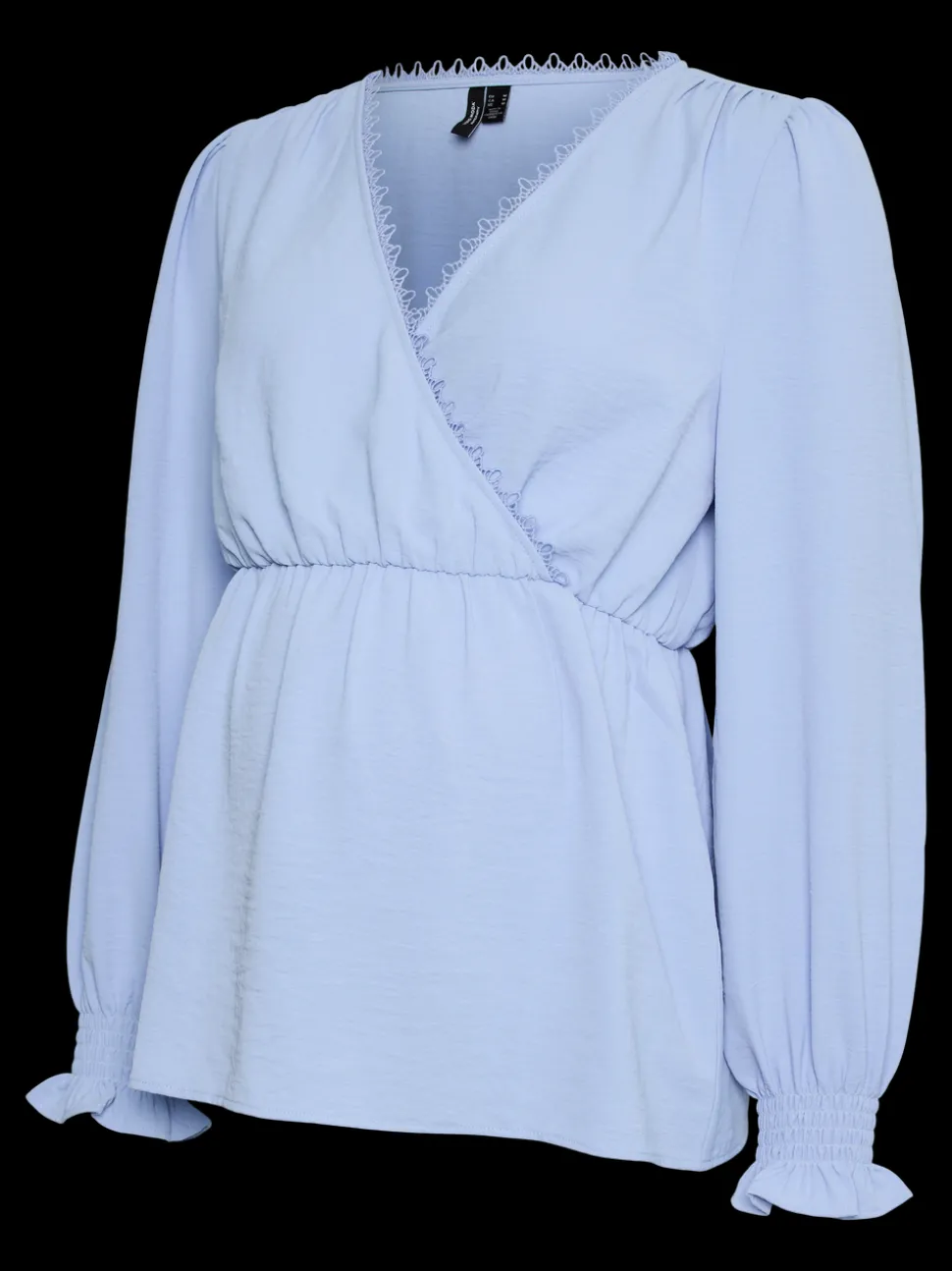 Regular fit V-Hals Manchetten met elastiek Top