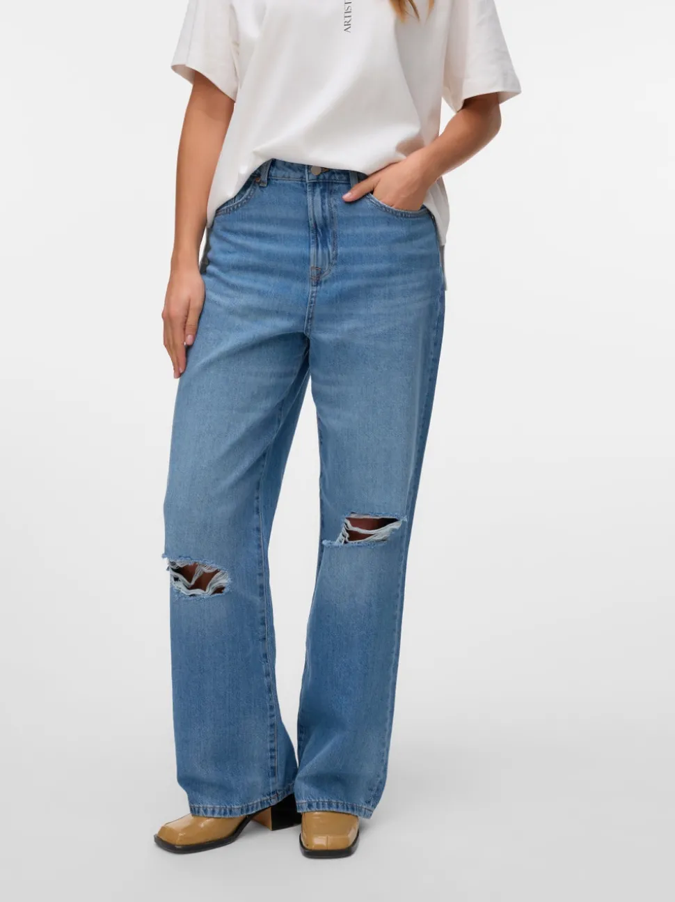 SNKAITLYN High rise Straight fit Jeans