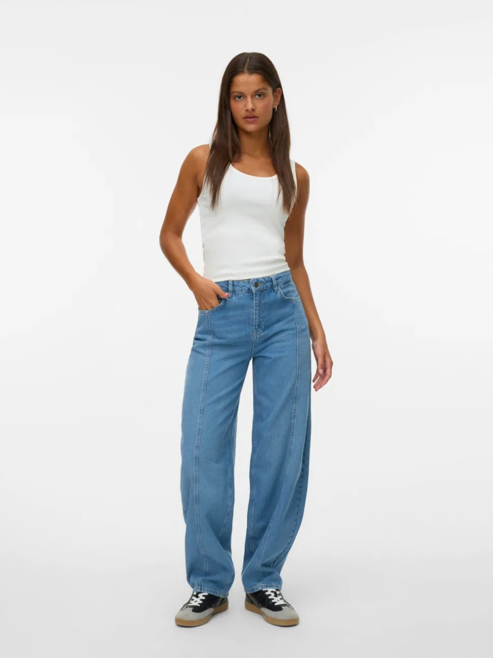 SNRANCY High waist Barrel fit Jeans