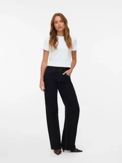 SNRANCY Mid rise Wide leg fit Jeans