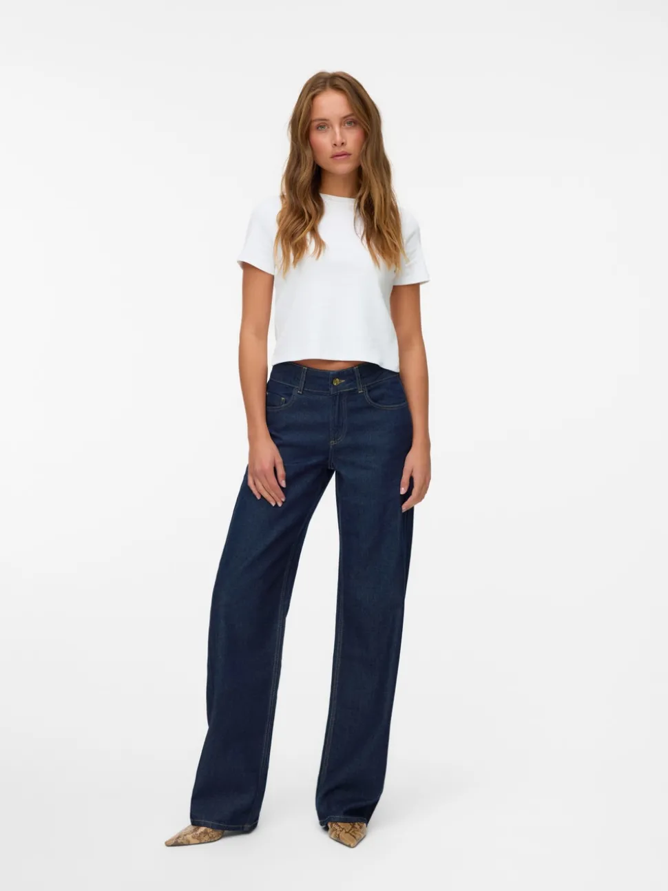 SNRANCY Mid rise Wide leg fit Jeans