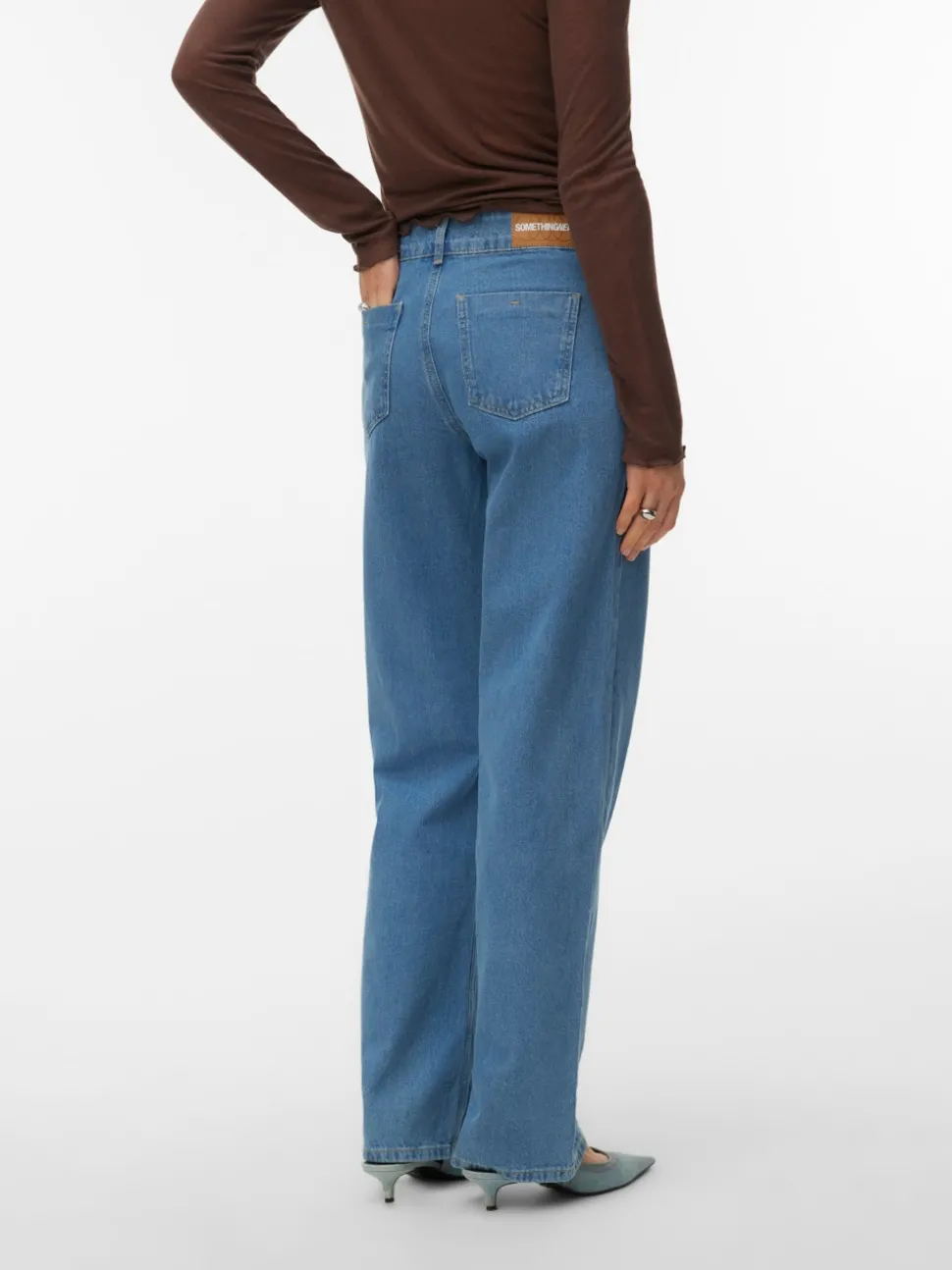 SNRANCY Mid waist Wide leg fit Jeans