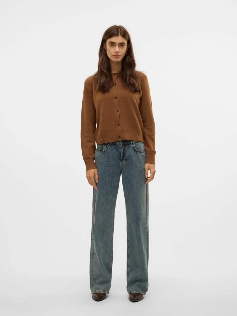 SNRANCY Mid waist Wide leg fit Jeans