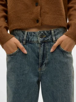 SNRANCY Mid waist Wide leg fit Jeans