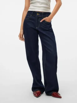 SNRANCY Mid waist Wide leg fit Jeans