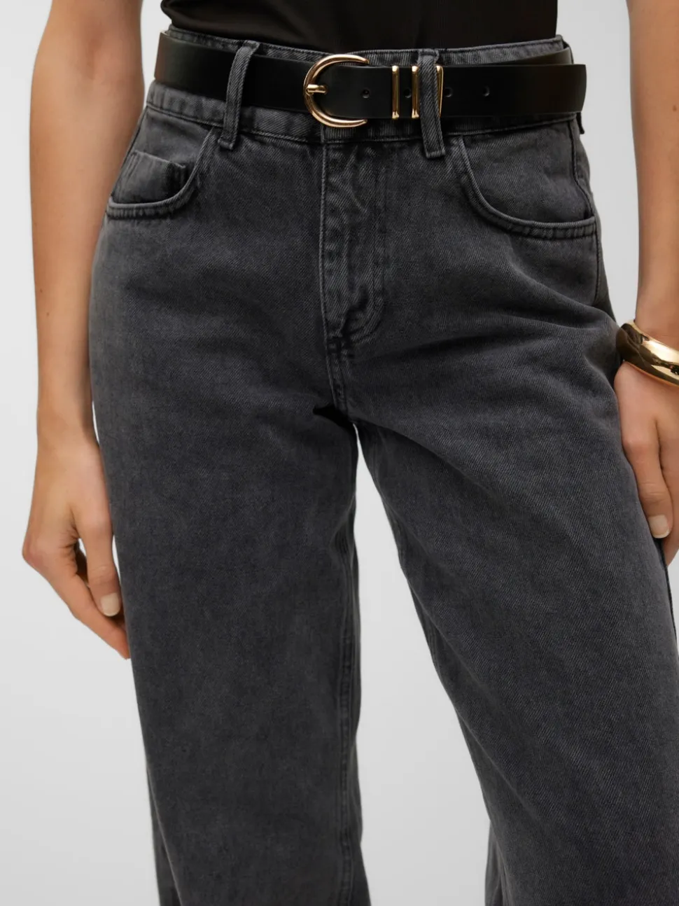 SNRANCY Mid waist Wide leg fit Jeans