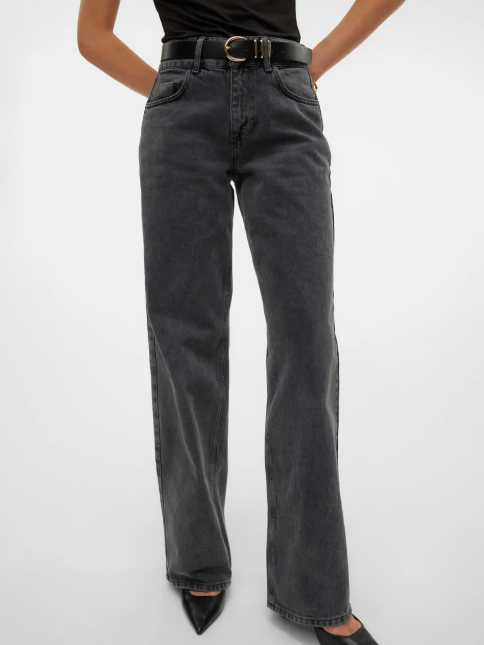 SNRANCY Mid waist Wide leg fit Jeans