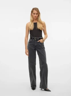 SNRANCY Mid waist Wide leg fit Jeans