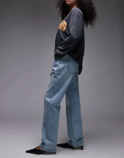 TOPSHOP High waist Straight fit Jeans
