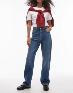 TOPSHOP High waist Straight fit Jeans