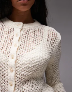 Topshop knitted stichy cardi