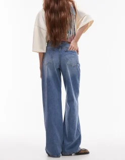 TOPSHOP Mid rise Loose fit Jeans