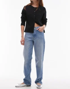 TOPSHOP Mid rise Straight fit Jeans