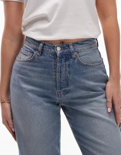 TOPSHOP Mid rise Straight fit Jeans