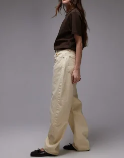 TOPSHOP Mid waist Barrel fit Jeans